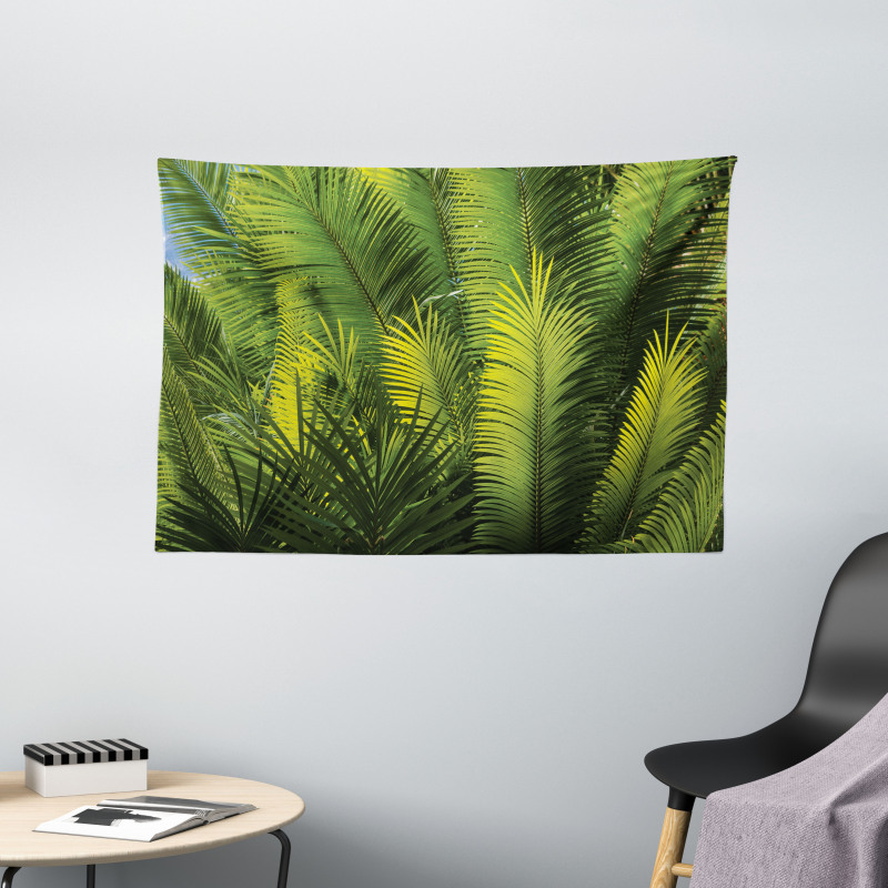 Palm Trees Exotic Wide Tapestry