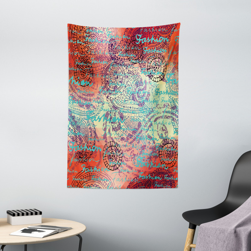Grunge Paisley Tapestry