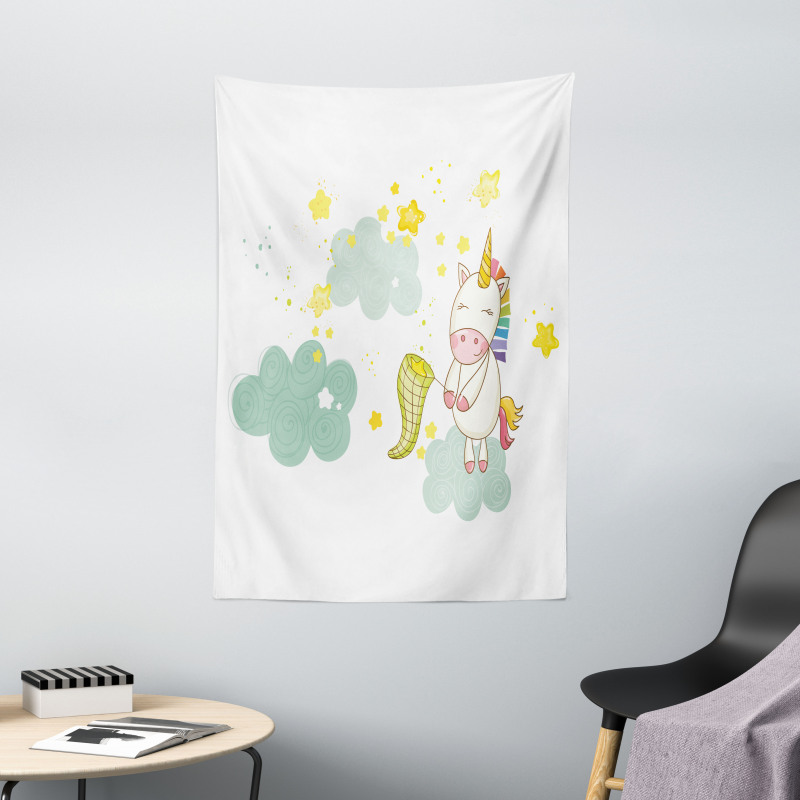 Unicorn Fairies Print Tapestry