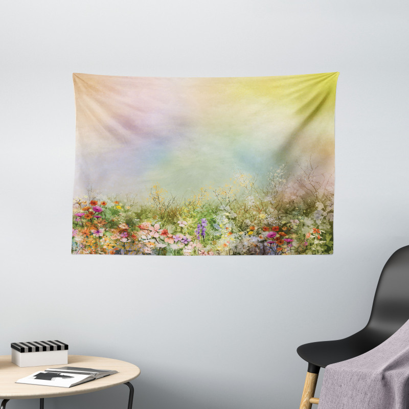 Spring Flower Nature Wide Tapestry