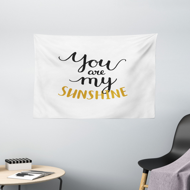 Romantic Words Love Wide Tapestry