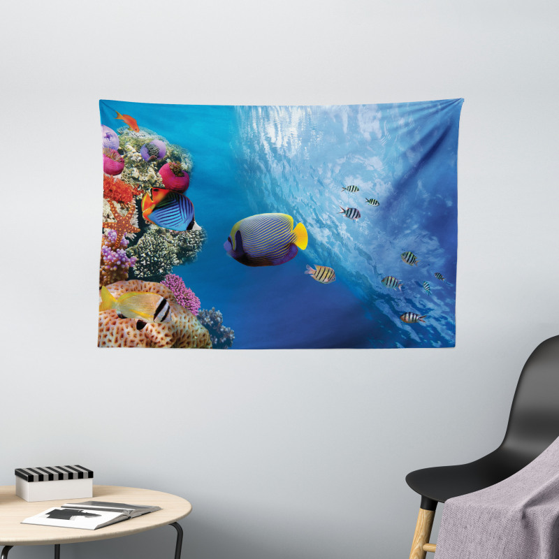 Underwater Fish Sea Wide Tapestry