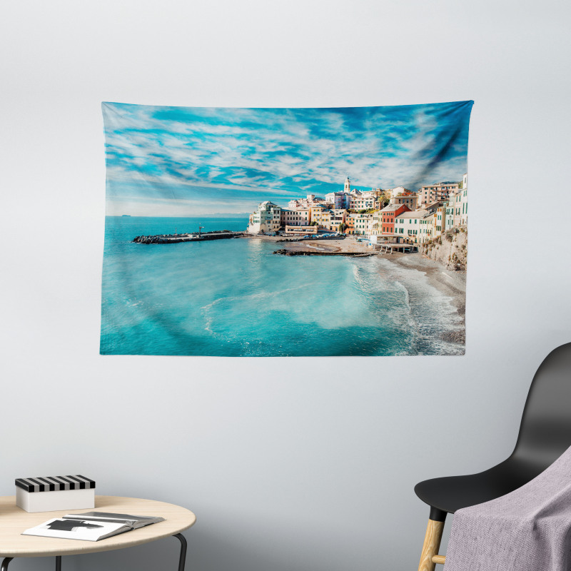 Seascape Ocean Coast Wide Tapestry