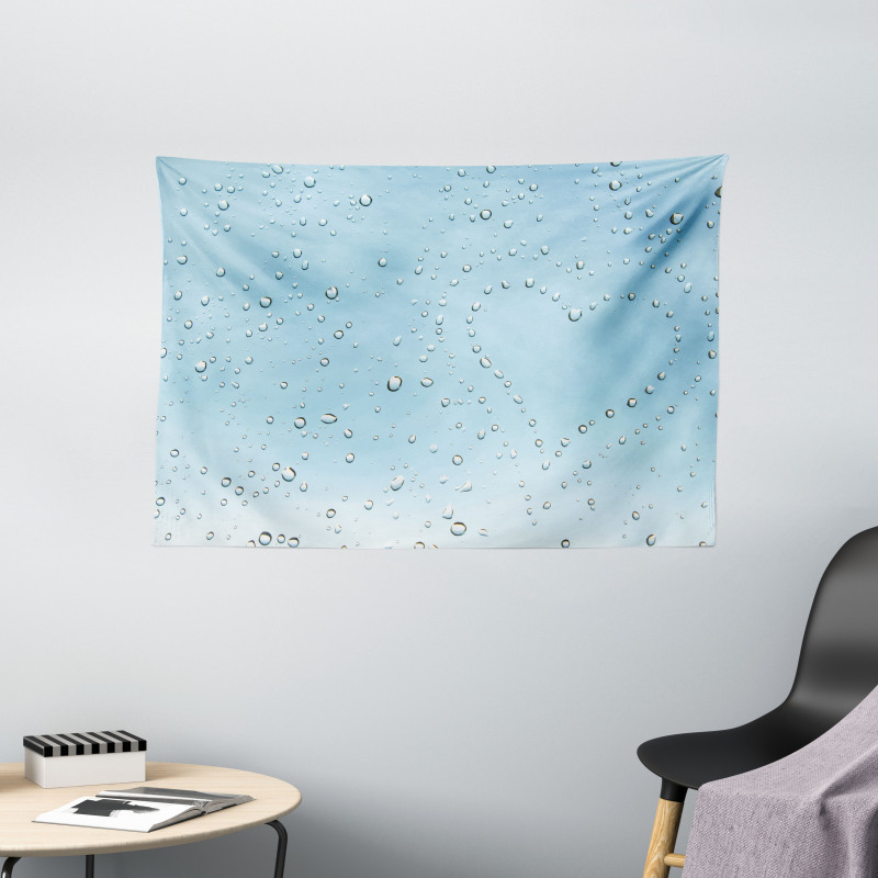 Heart from Droplets Rain Wide Tapestry