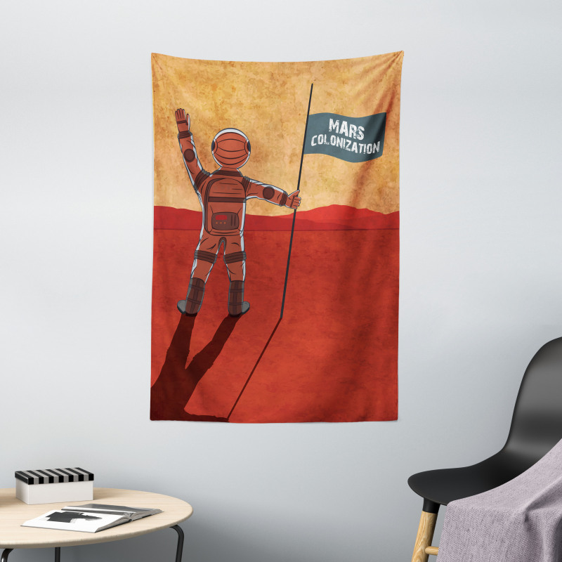 Mars Colonization Space Tapestry