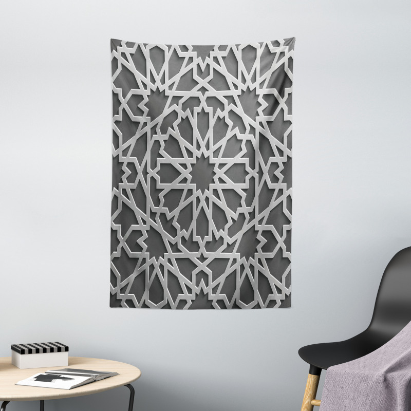 Moroccan Star Flowers Tapestry