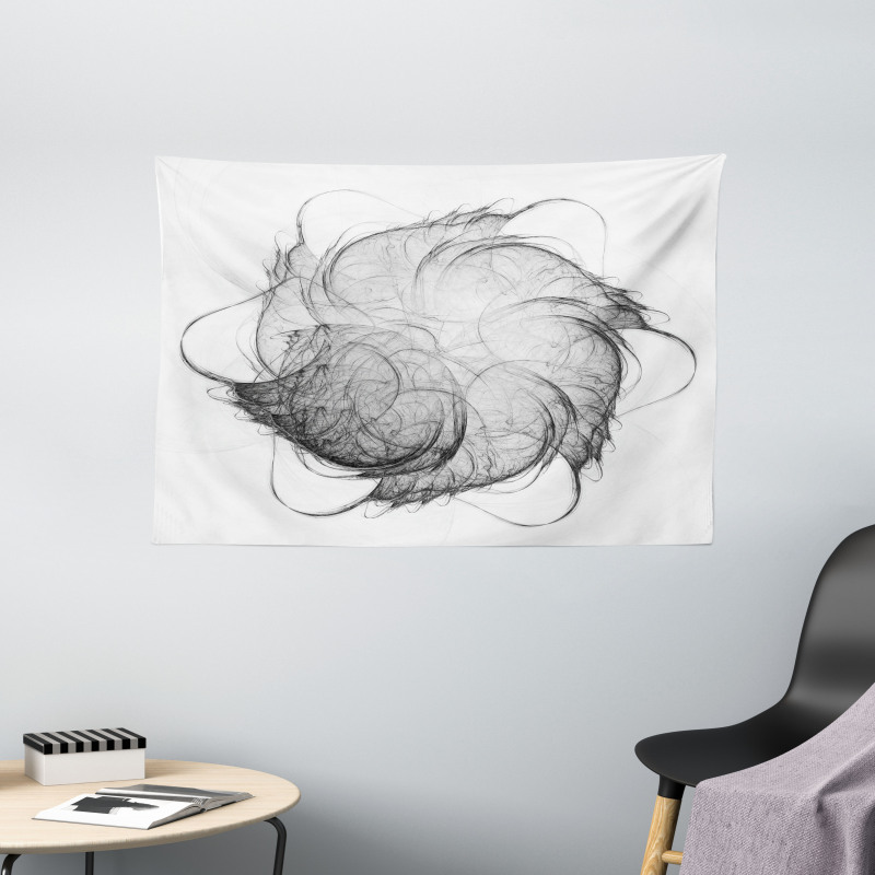 Futuristic Forms Image Wide Tapestry
