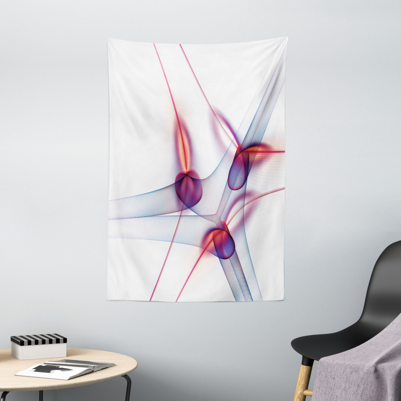 Modern Wavy Patterns Art Tapestry