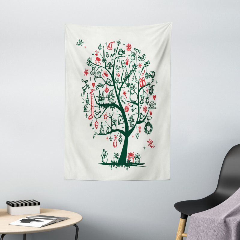 Tree Ornaments Gifts Tapestry