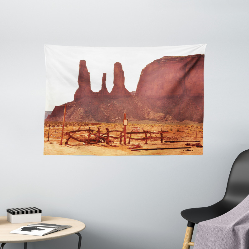 Valley View of Western Wide Tapestry