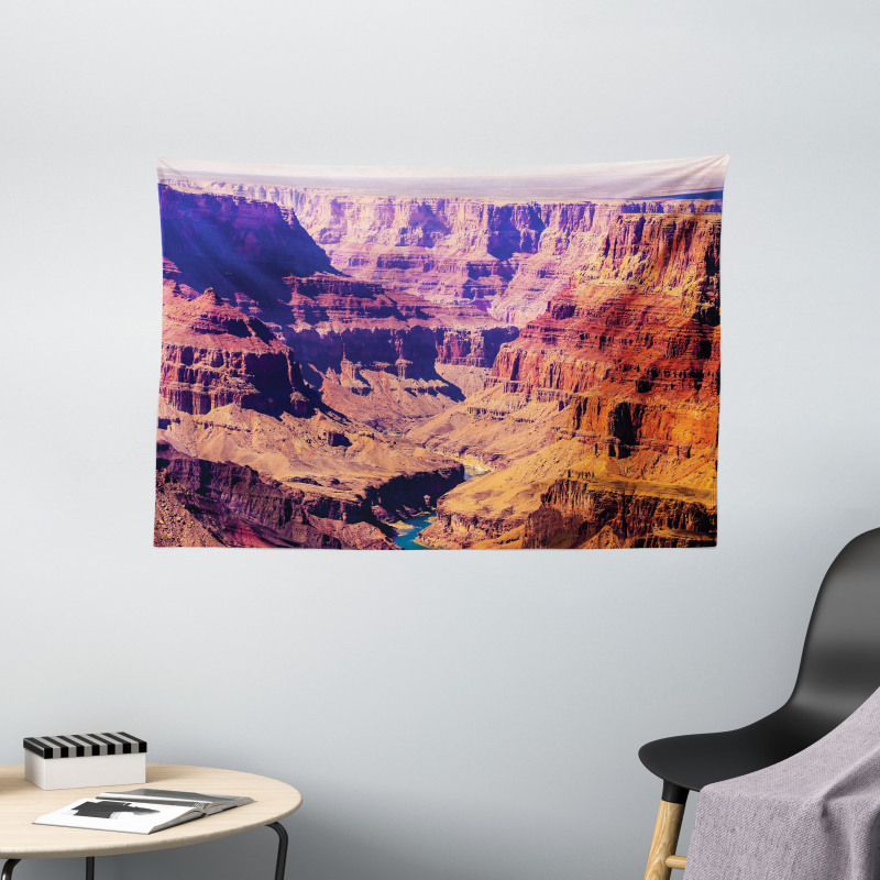 Grand Canyon View USA Wide Tapestry