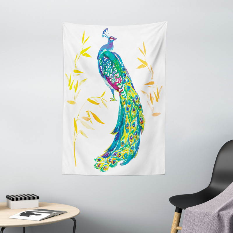 Floral Watercolors Art Tapestry