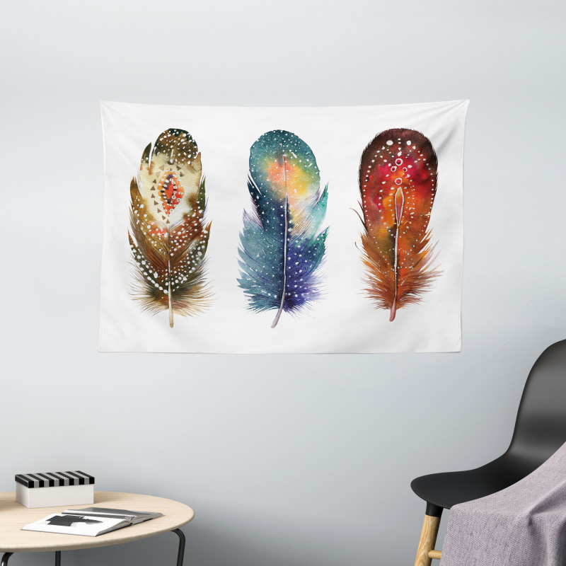 Feather Tribal Wide Tapestry