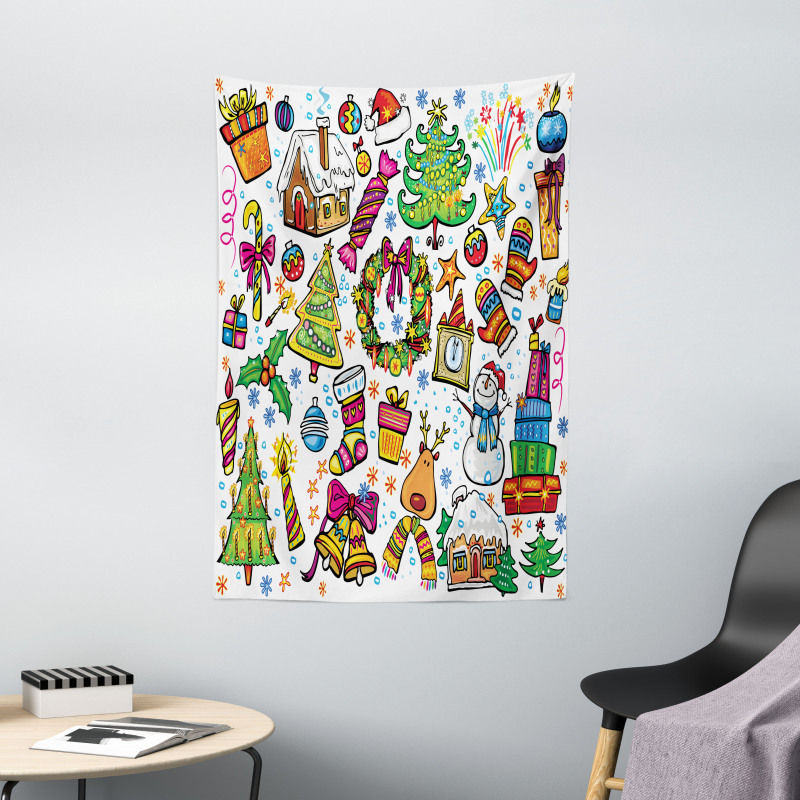 New Year Candies Tapestry