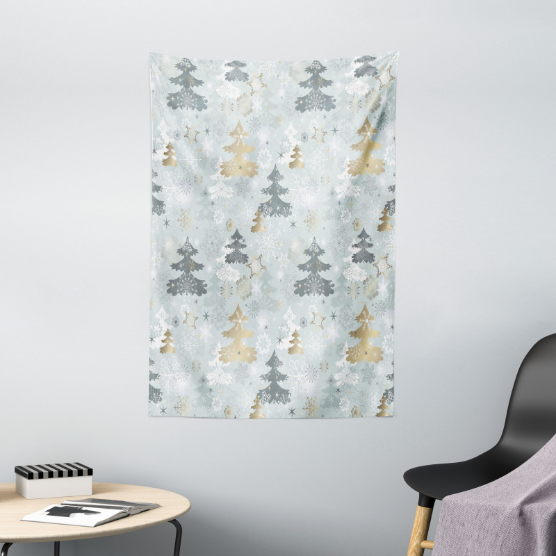 Retro Soft Pine Tree Tapestry