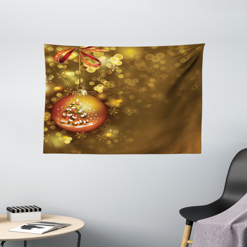 Vivid New Year Wide Tapestry