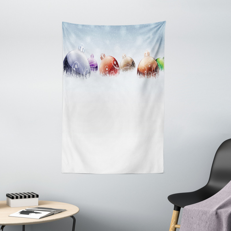 Winter Snow Field Tapestry