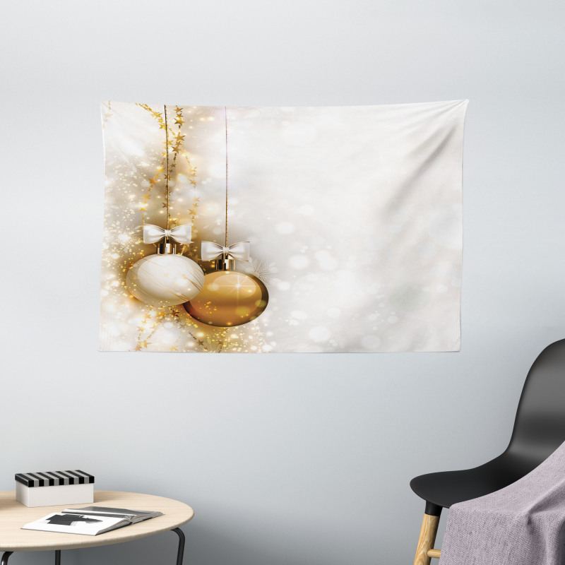 New Years Ribbon Wide Tapestry