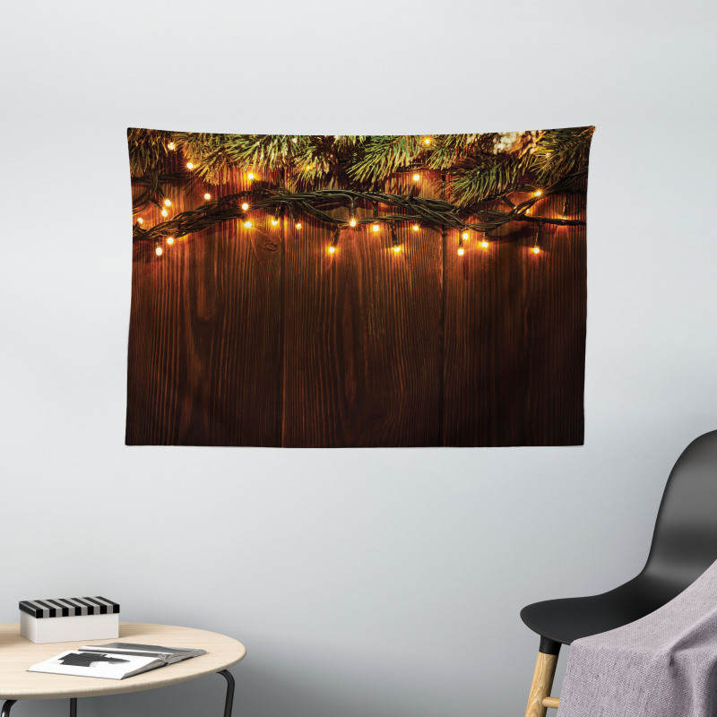 Christmas Theme Wide Tapestry