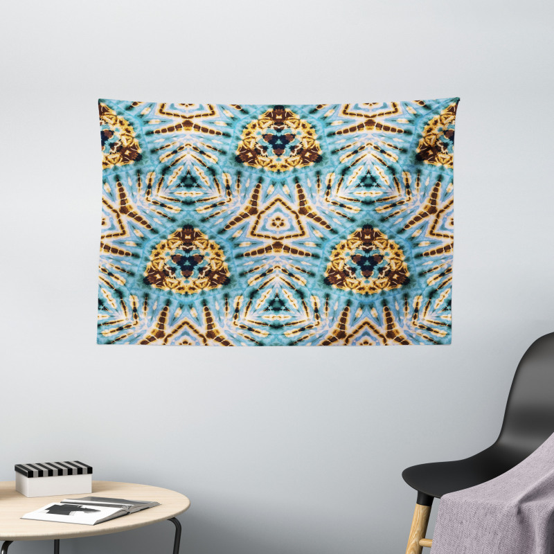 Abstract Tribal Patterns Wide Tapestry