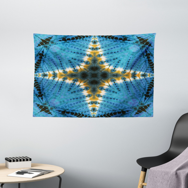 Ikat Pattern Wide Tapestry