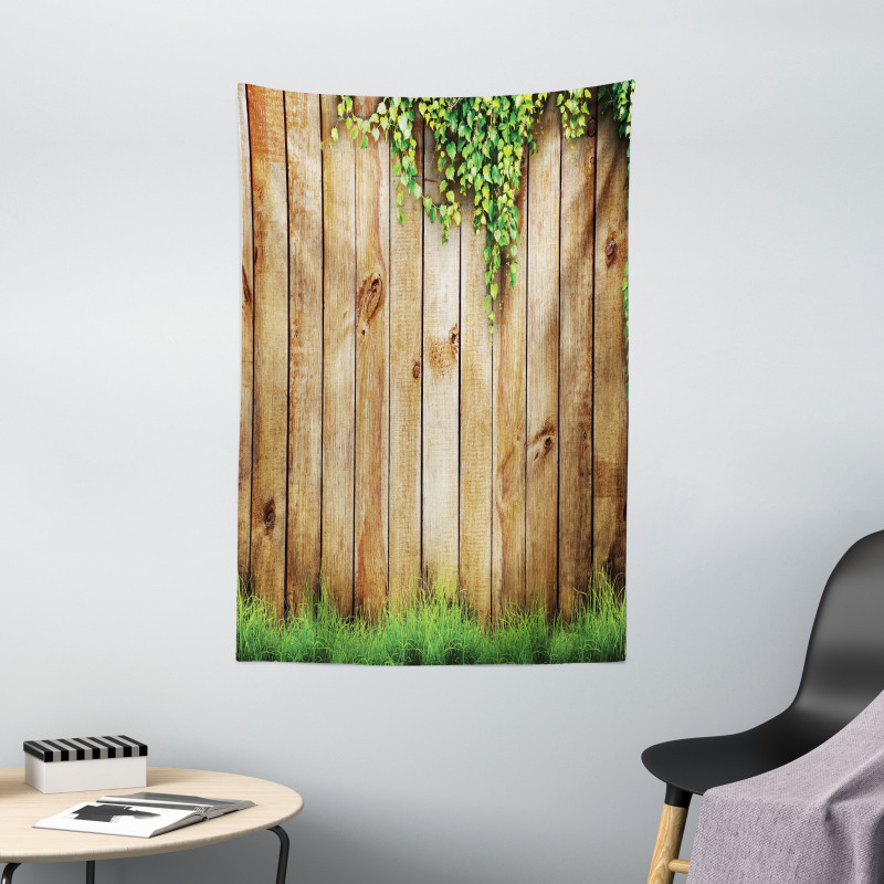 Wooden Garden Fence Tapestry