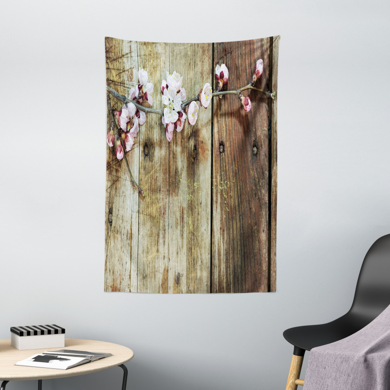 Blooming Spring Flowers Tapestry