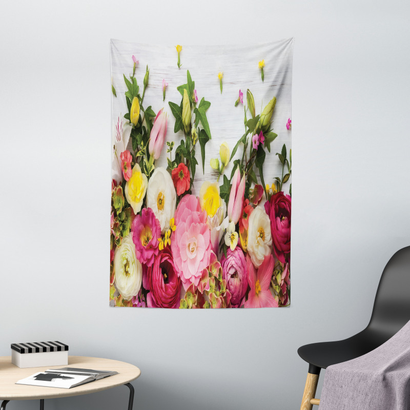 Rustic Home Rose Flowers Tapestry