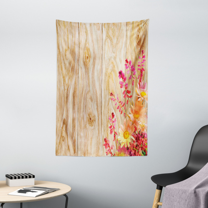 Spring Florals Daisies Tapestry