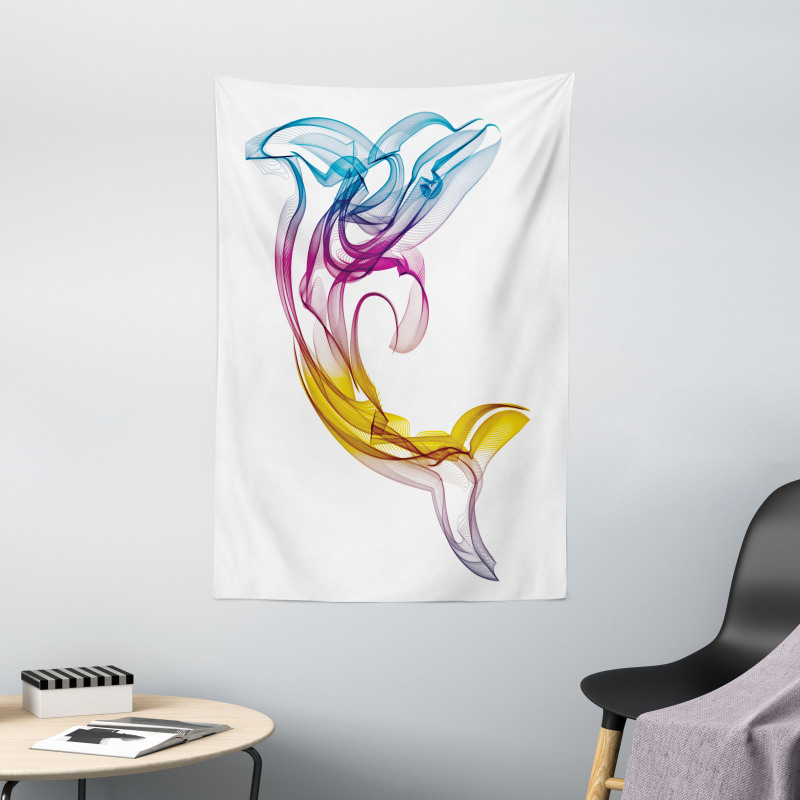 Aquatic Dolphin Tapestry