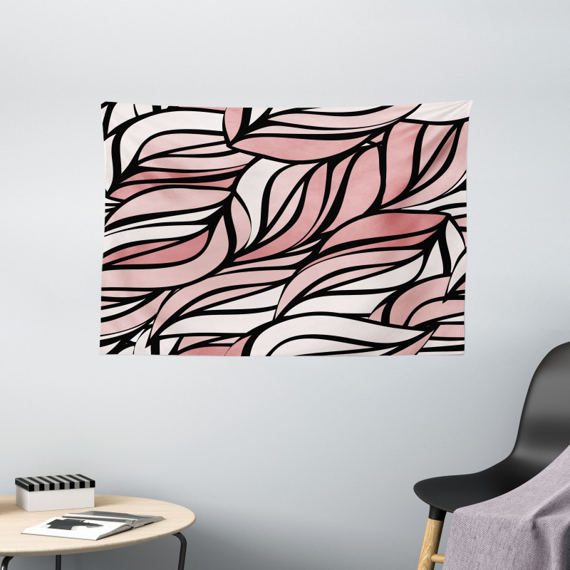 Ombre Abstract Pattern Wide Tapestry