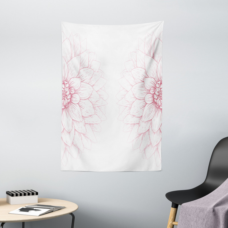 Pink Blossom Flower Tapestry