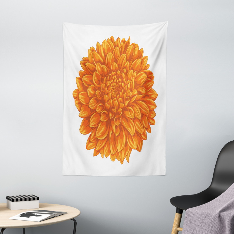 Dahlia Flower Floral Tapestry