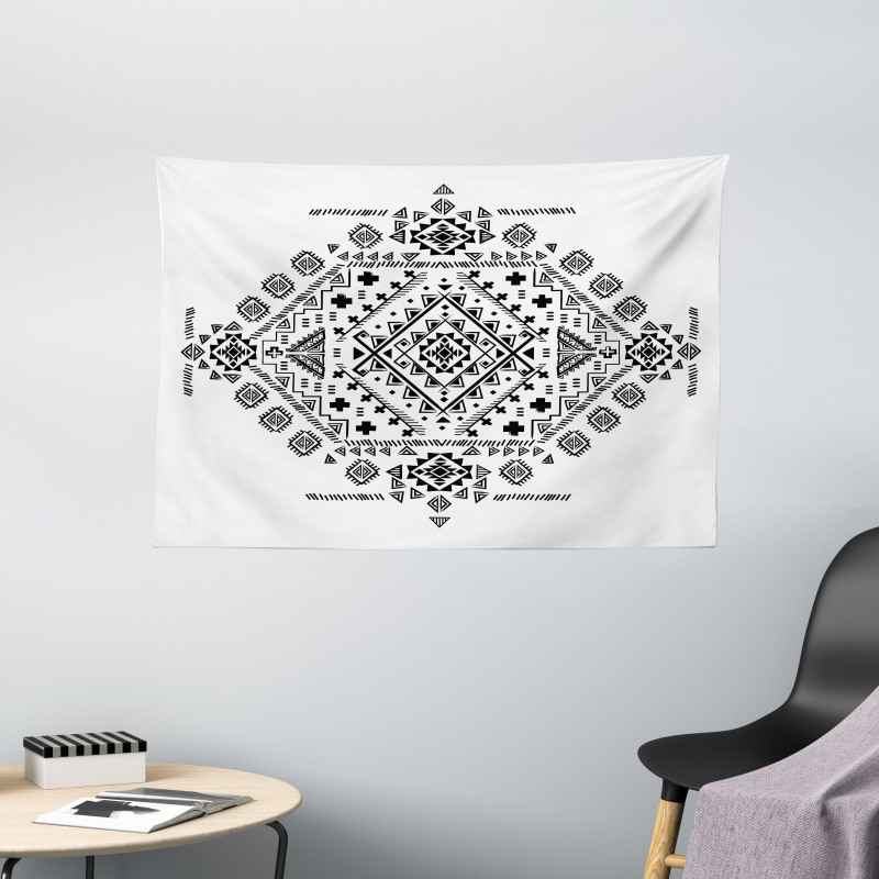 Maya Patterns Wide Tapestry