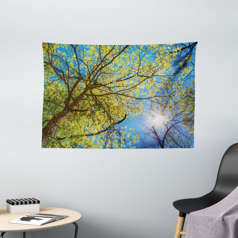Pastoral Tree Branch Wide Tapestry