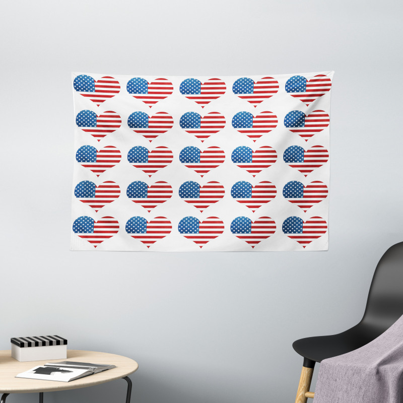 Flag Patriot Wide Tapestry