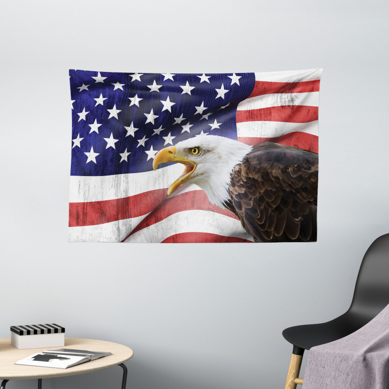 Bald Eagle Wide Tapestry