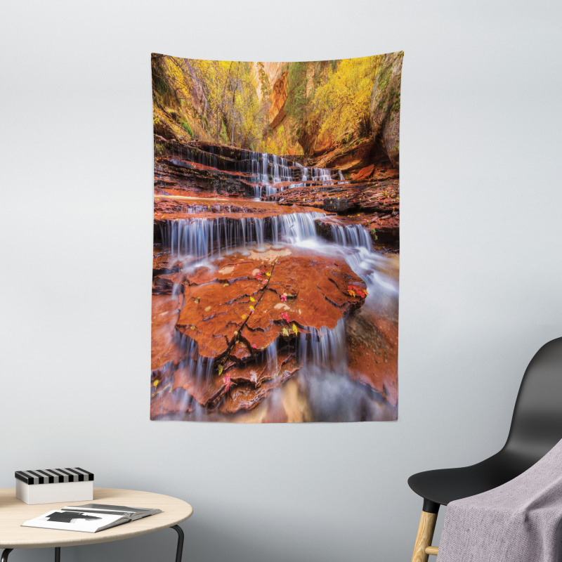 Waterfall Autumn Tapestry