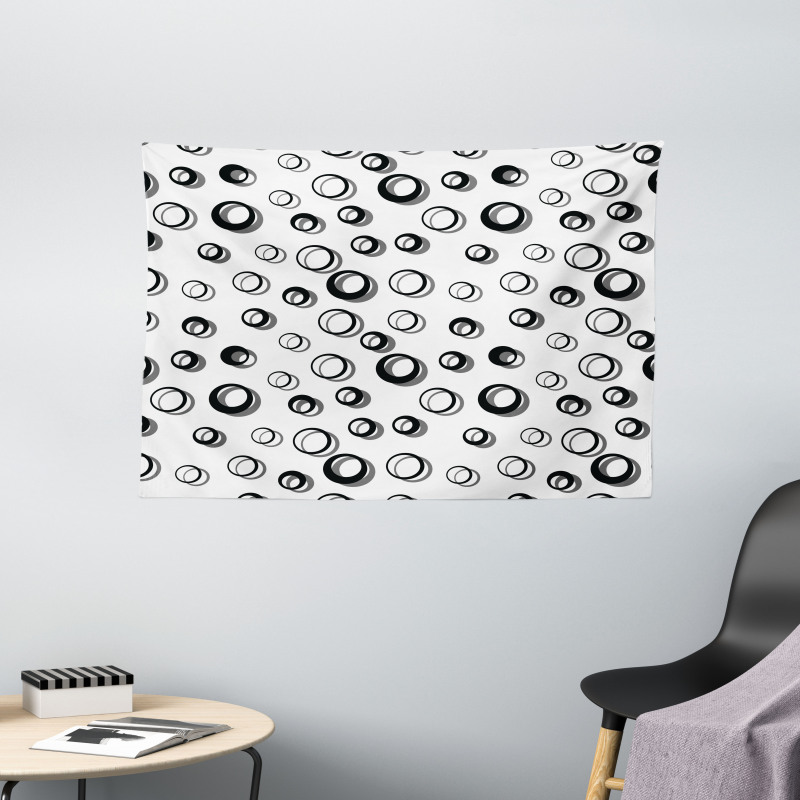 Minimalist Rounds Wide Tapestry
