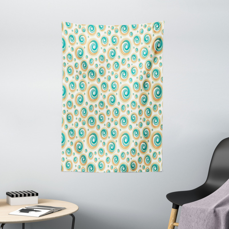 Spiral Circle Tile Tapestry