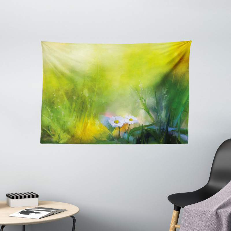 Pastoral Chamomile Wide Tapestry