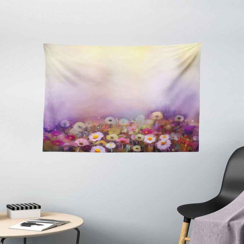 Different Blossom Types Wide Tapestry