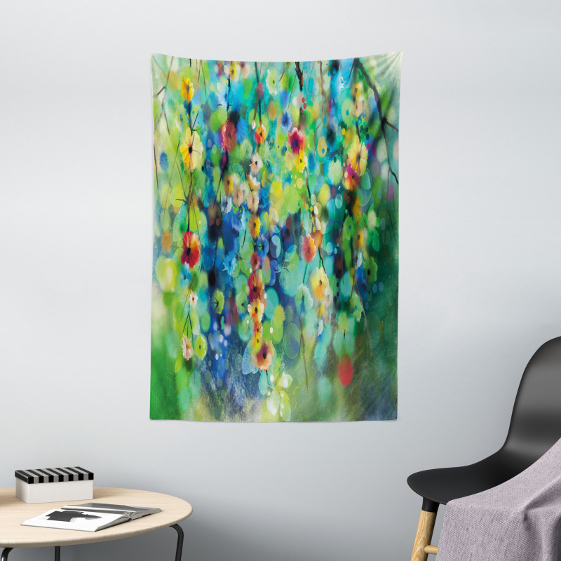 Colorful Flower on Tree Tapestry