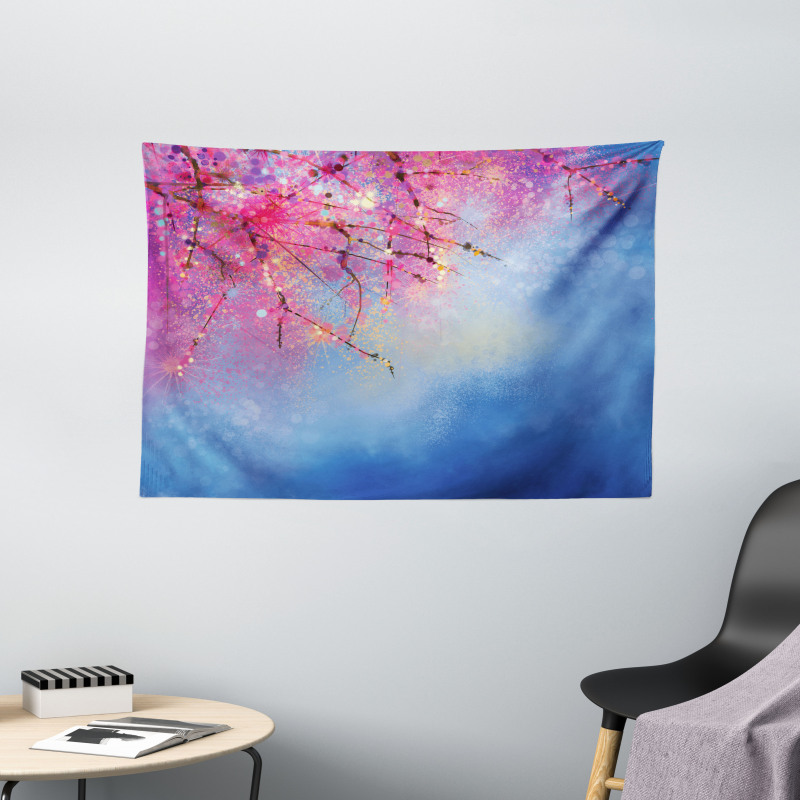 Sakura Spring Wide Tapestry