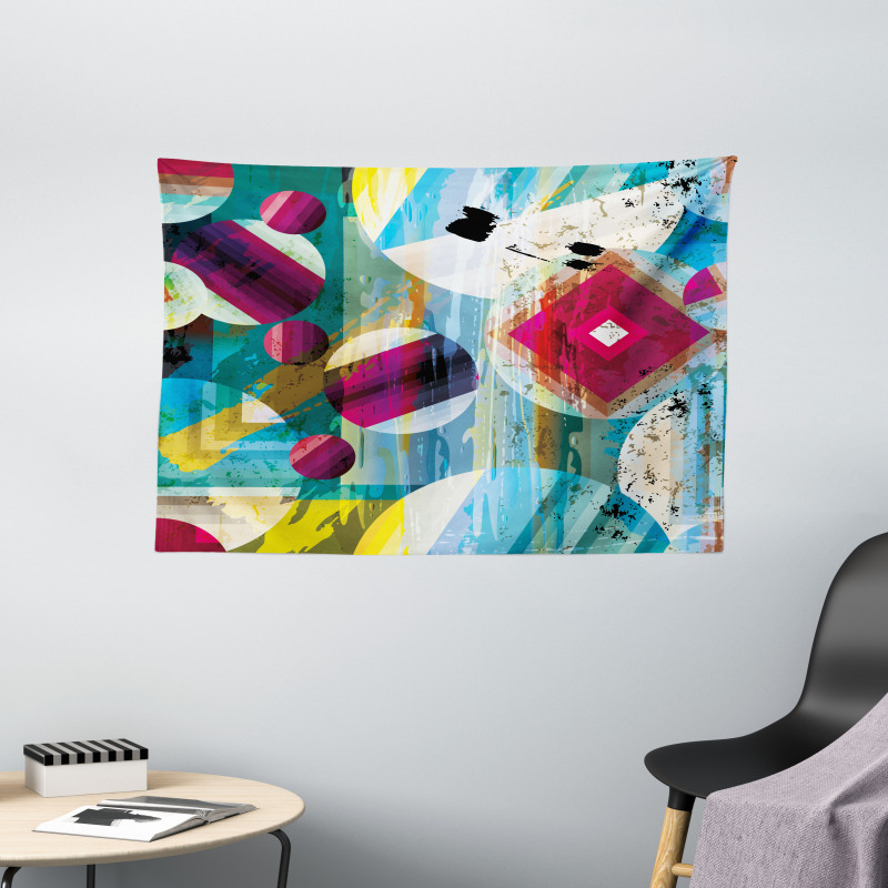 Surreal Pattern Wide Tapestry