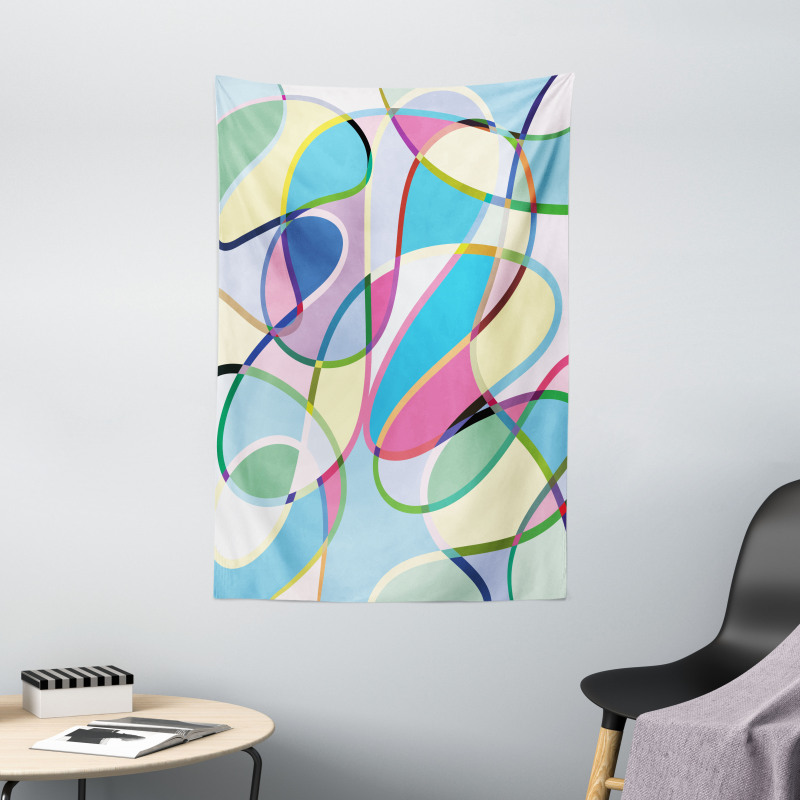 Colorful Lines Tapestry