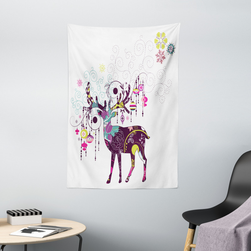 Reindeer Ornaments Tapestry