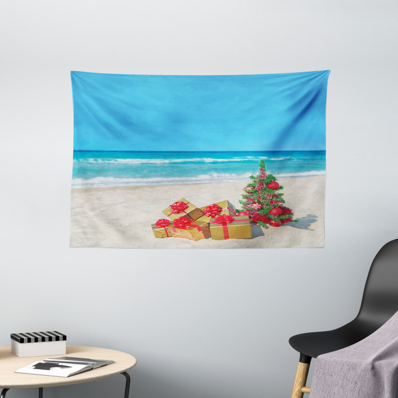 Beach Sea Summer Calm Wide Tapestry