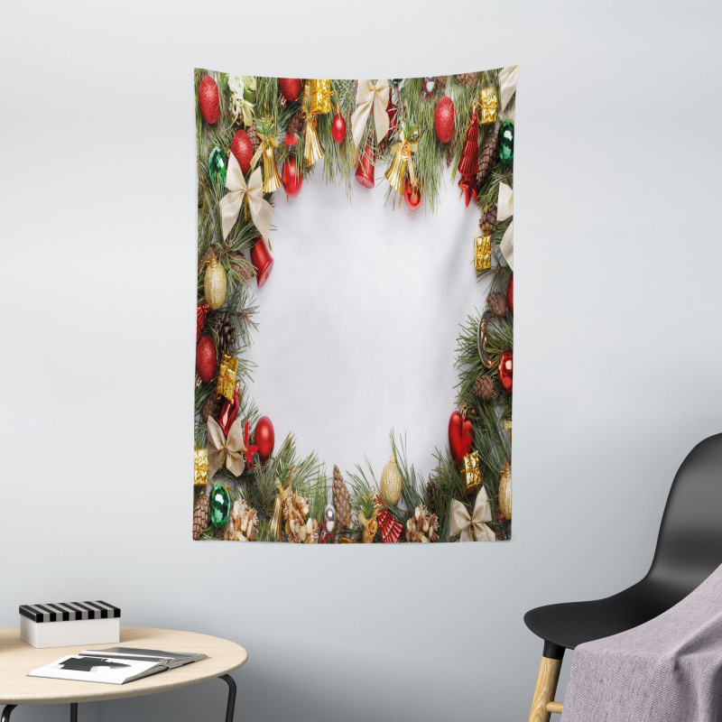 Garland Frame Noel Art Tapestry