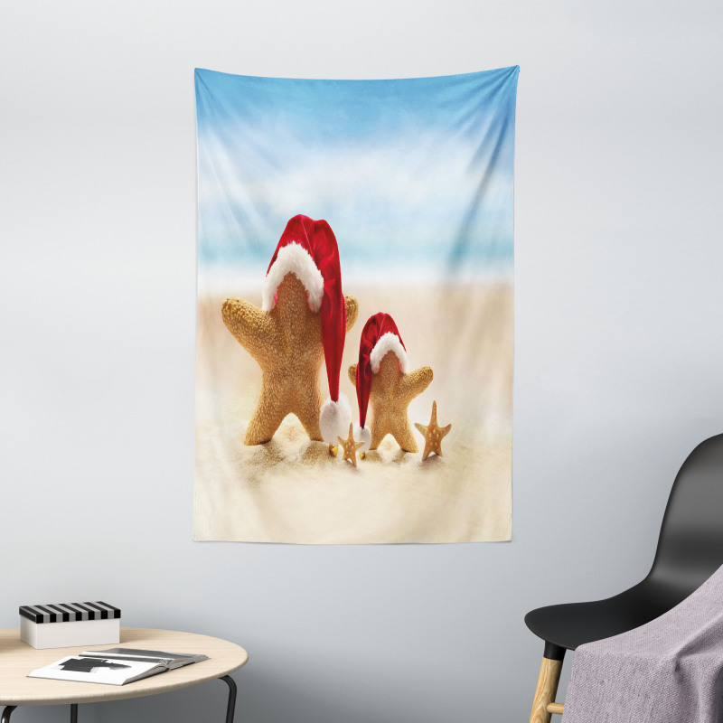 Santa Starfishes Tapestry